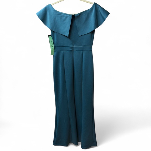Alexa B Nites Elegant Teal Evening Gown - Picture 9 of 10